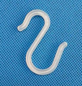 Wire mesh sand door plastic hook bathroom curtain kitchen shelf white plastic tick question mark hook spot wholesale